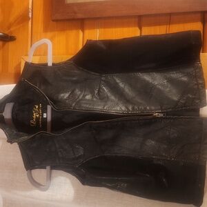 Lamborghini Genuine Leather Black Vest